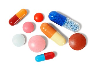 Image showing Pills on white