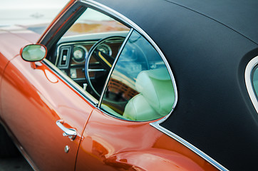 Image showing Retro car, close-up