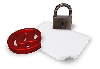 Image showing internet security - 3d rendering