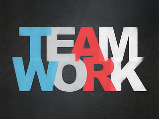 Image showing Finance concept: Teamwork on School board background