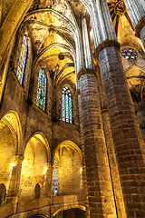 Image showing Gothic church interior