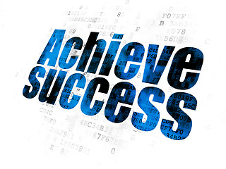 Image showing Finance concept: Achieve Success on Digital background