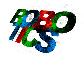 Image showing Science concept: Robotics on Digital background