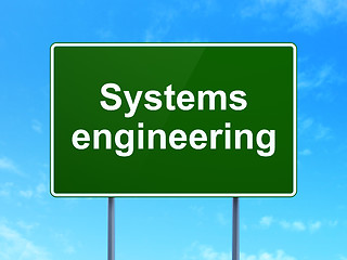 Image showing Science concept: Systems Engineering on road sign background