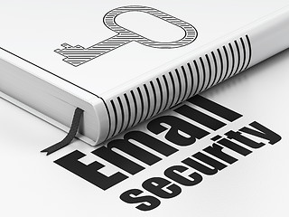 Image showing Protection concept: book Key, Email Security on white background