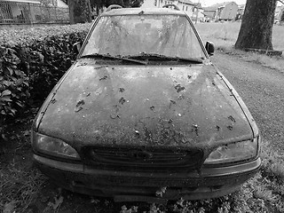 Image showing Abandoned car vehicle