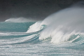 Image showing Stormy Waves Breaking