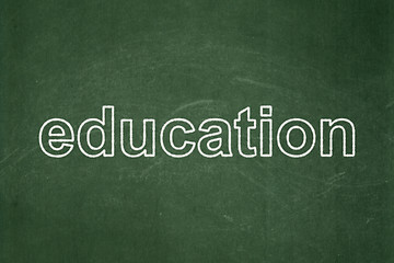 Image showing Learning concept: Education on chalkboard background