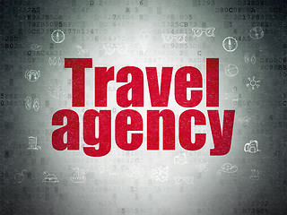 Image showing Tourism concept: Travel Agency on Digital Paper background
