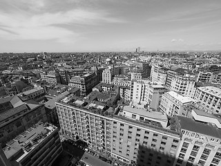 Image showing Aerial view of Milan, Italy