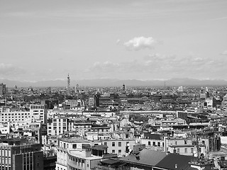 Image showing Aerial view of Milan, Italy