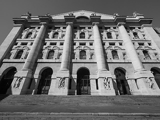 Image showing Milan stock exchange in Milan