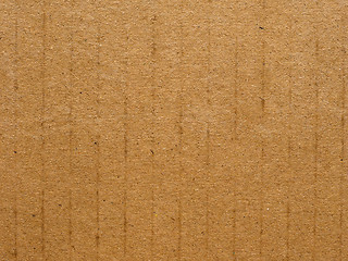 Image showing Brown corrugated cardboard background