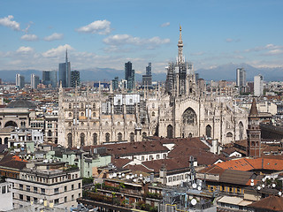 Image showing Duomo di Milano Cathedral in Milan