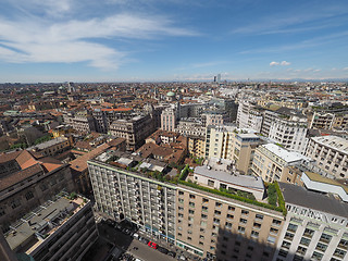 Image showing Aerial view of Milan, Italy