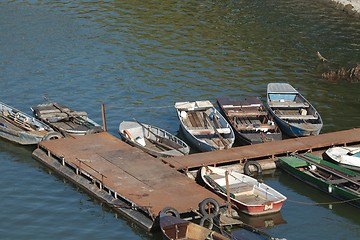 Image showing Fishing Boats at a Pier