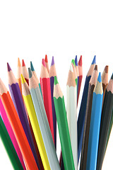 Image showing pencils abstract vertical