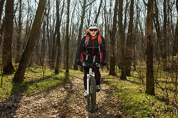 Image showing Rider in action at Freestyle Mountain Bike Session