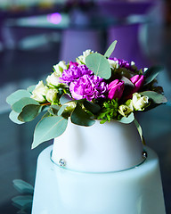 Image showing Table decor with flowers