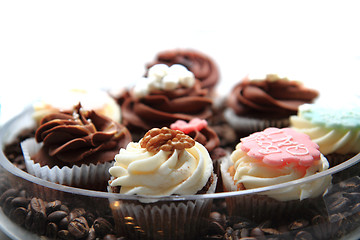 Image showing fresh chocolate desserts