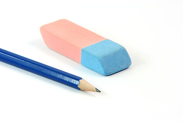 Image showing pencil and eraser