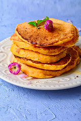 Image showing pancakes with pumpkin