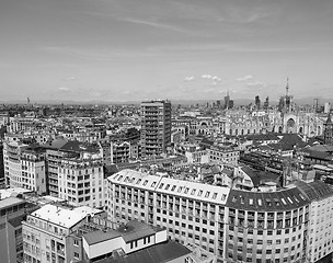 Image showing Aerial view of Milan, Italy