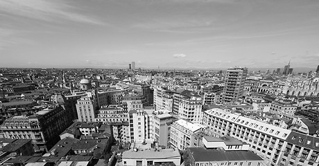 Image showing Aerial view of Milan, Italy