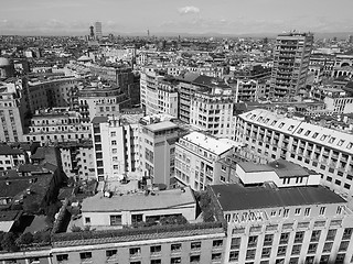 Image showing Aerial view of Milan, Italy