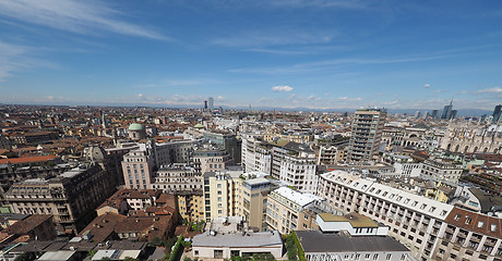 Image showing Aerial view of Milan, Italy