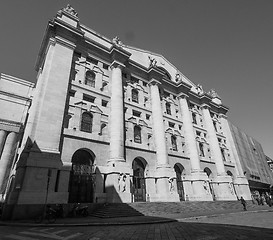 Image showing Milan stock exchange in Milan