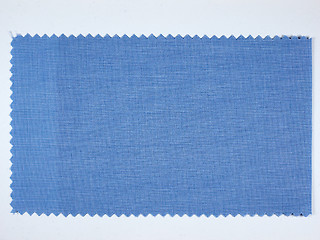 Image showing Blue fabric sample