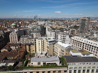 Image showing Aerial view of Milan, Italy