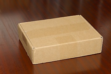 Image showing Cardboard Box on Desk