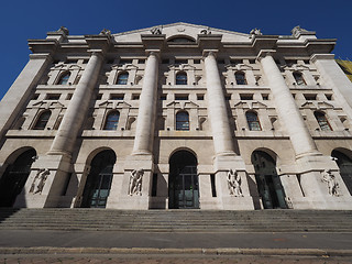 Image showing Milan stock exchange in Milan