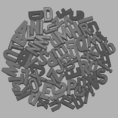 Image showing Letters of the English alphabet