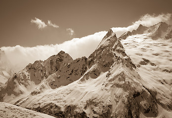 Image showing Caucasus Mountains, region Dombay