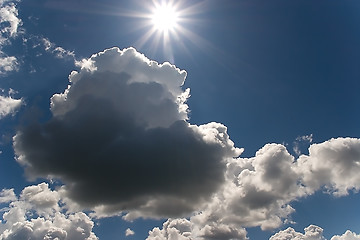 Image showing sky and sun
