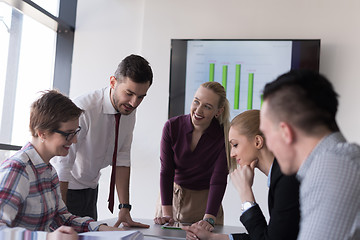 Image showing startup business team on meeting at modern office