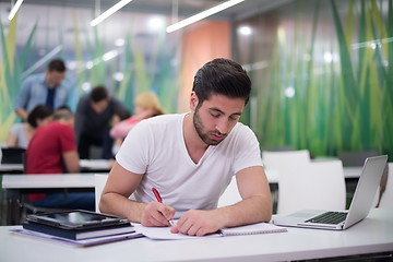 Image showing male student in classroom