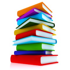 Image showing Colorful books