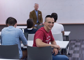 Image showing students group study