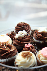 Image showing fresh chocolate desserts