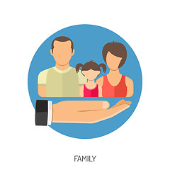 Image showing Family Insurance Icon
