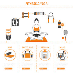 Image showing Yoga and Fitness Concept