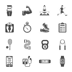 Image showing Fitness Icon Set