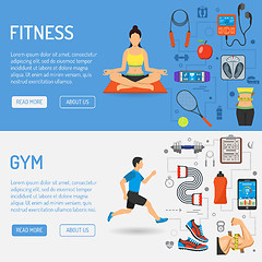 Image showing Fitness and Gym Banners