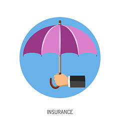Image showing Insurance Flat Icon