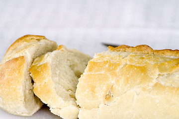 Image showing Close up on a Sliced Bread