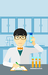 Image showing Laboratory assistant working.